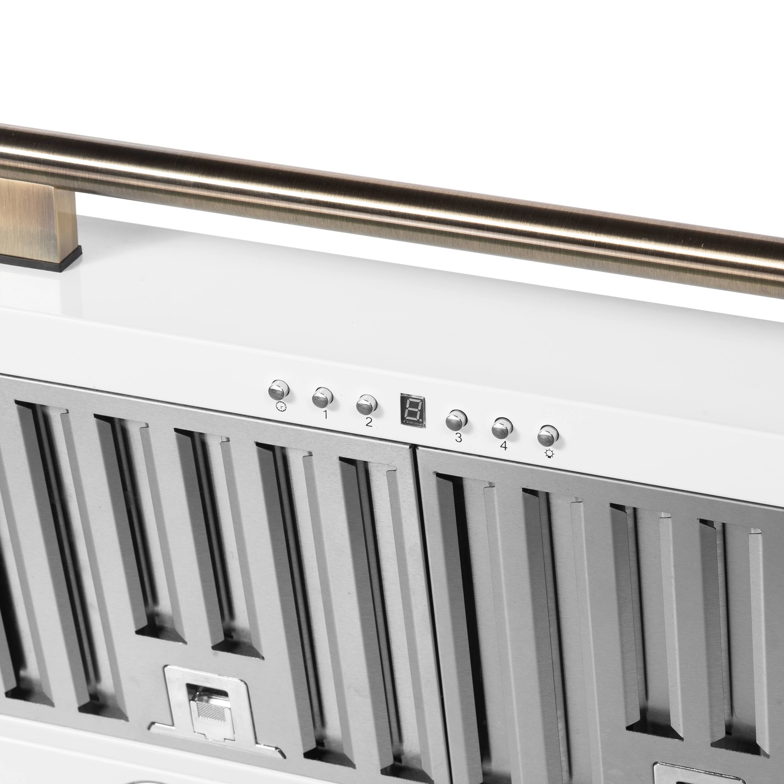 Alt View 5. Forno Appliances - Aria 30 in. Convertible Wall-Mounted Range Hood - White.