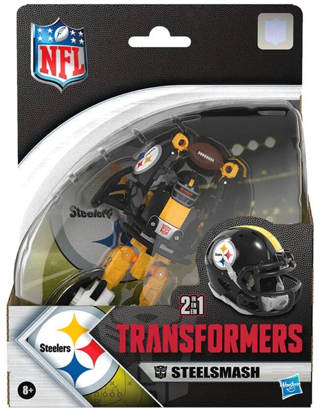 NFL  
Steelers  
2 IN 1  
TRANSFORMERS  
STEELSMASH  
8+