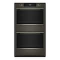 KitchenAid - 30" Smart Built-In Electric Double Wall Oven with Assisted Cooking Modes - Black Ore