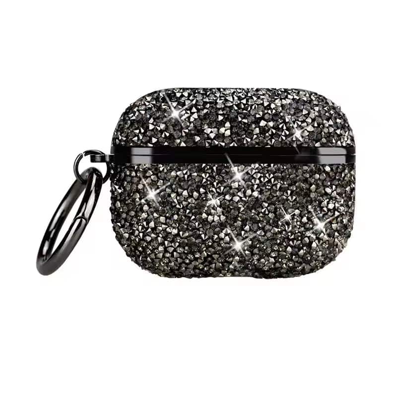 Entronix - Luxury Diamond Case for AirPods 4th Generation - Stylish Protection - Gray