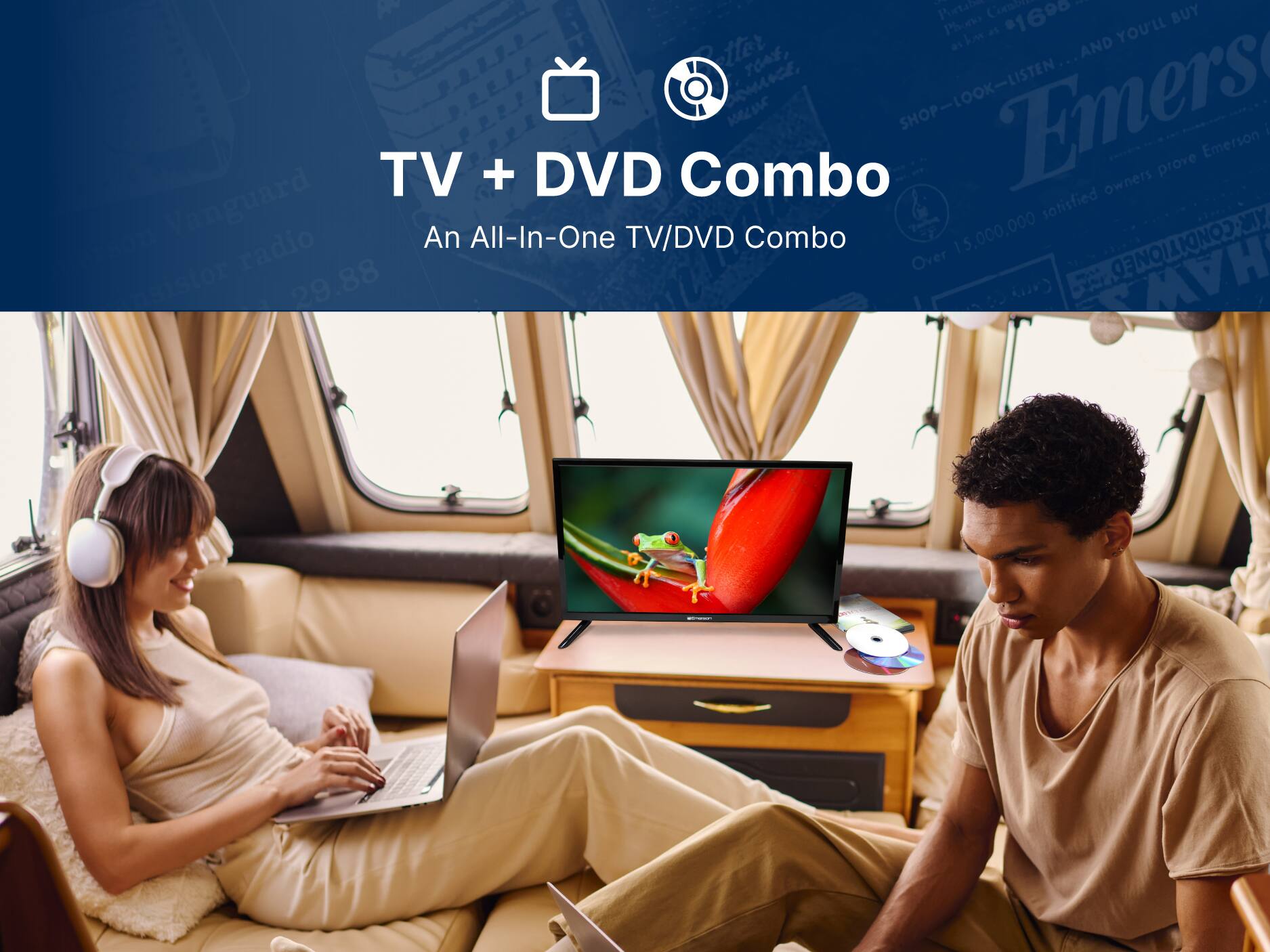 An All-In-One TV/DVD Combo
TV + DVD Combo