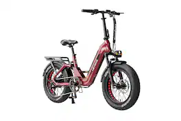 Heybike - Ranger 3.0 Pro 750W (Peak 1200W) Foldable E-bike w/ 90 Miles Max Range & 28 mph Max Speed - Full Suspension - Red