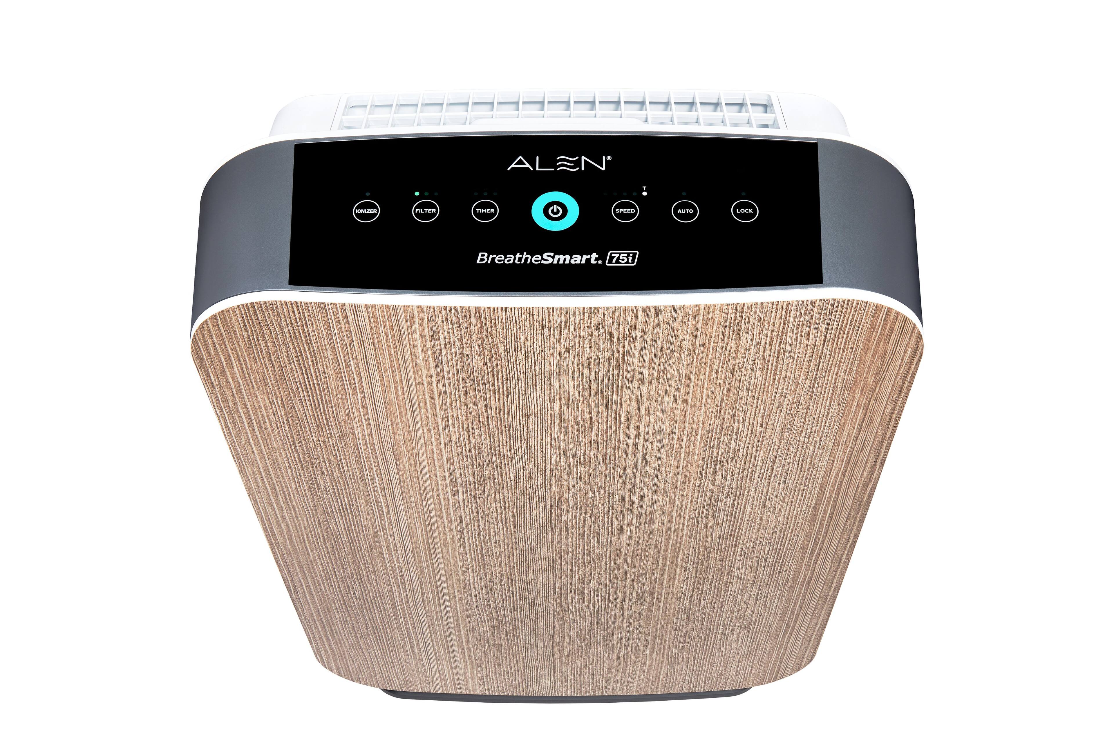 Alt View 12. Alen - BreatheSmart 75i 1300 SqFt Air Purifier with Pure HEPA Filter for Allergens, Dust & Mold - Weathered Gray.