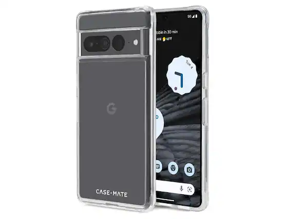 The text on the image reads: "5G obin in 30 min AM 68F G a Tue 4 L . CASE MATE."