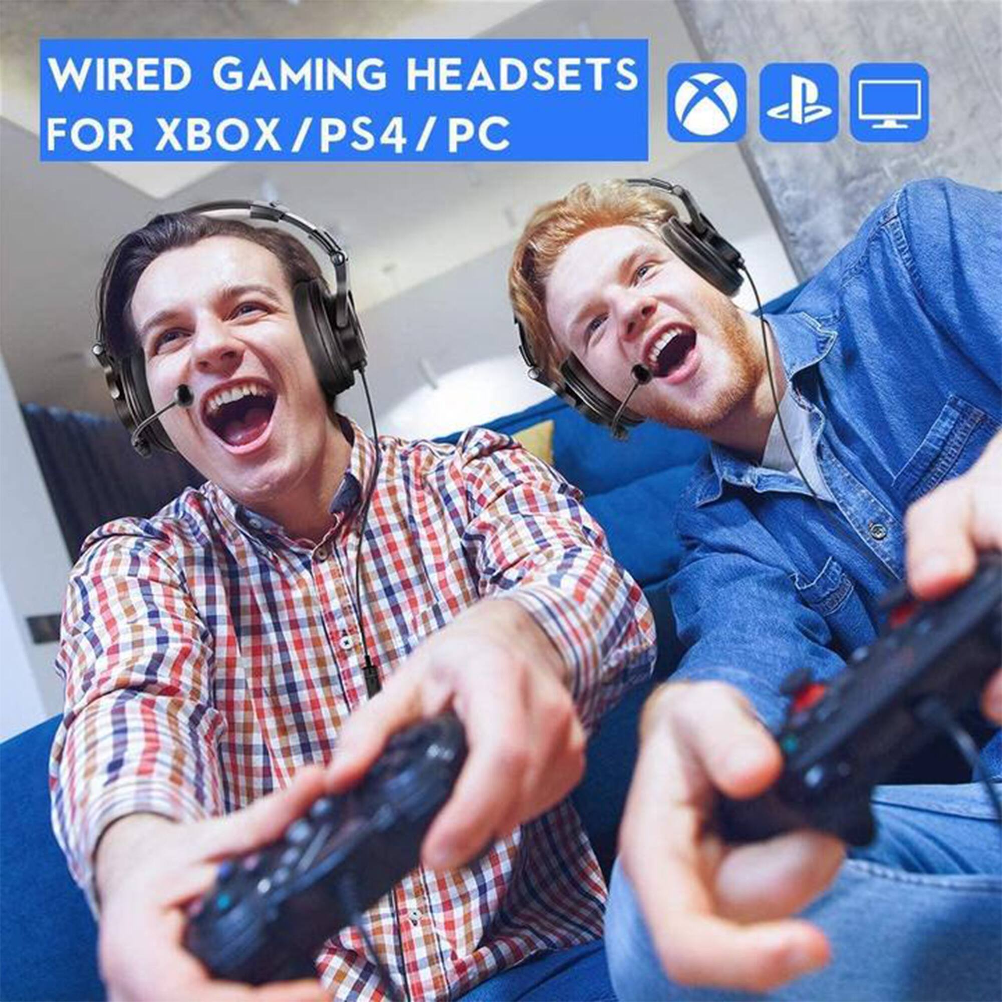 WIRED GAMING HEADSETS FOR XBOX/PS4/PC
