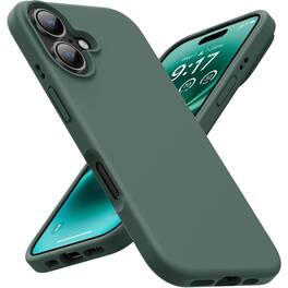 Entronix - Soft-Touch Liquid Silicone Case for iPhone 16 Plus - Ultimate Protection & Style - Green
