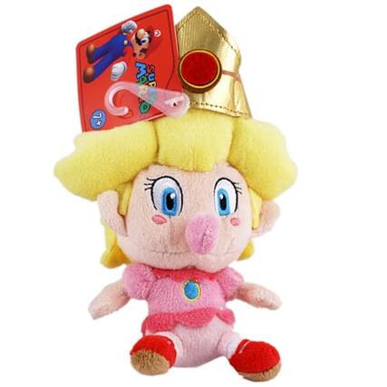 Front. Little Buddy - Super Mario Brothers 5" Plush Baby Peach.