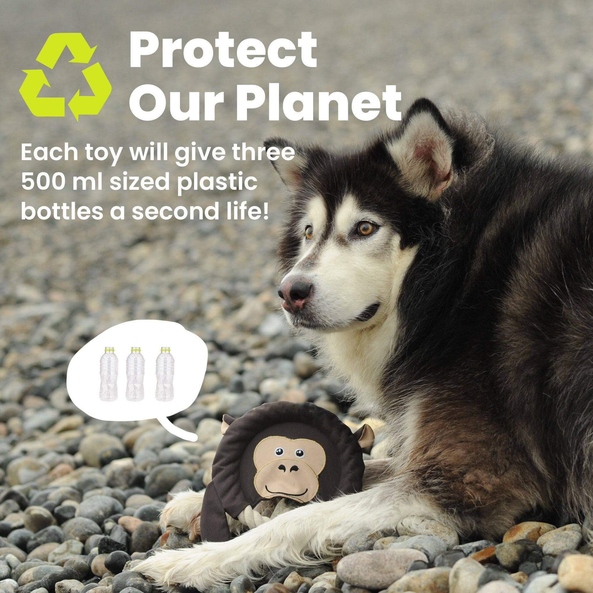 Protect Our Planet

Each toy will give three 500 ml sized plastic bottles a second life!
