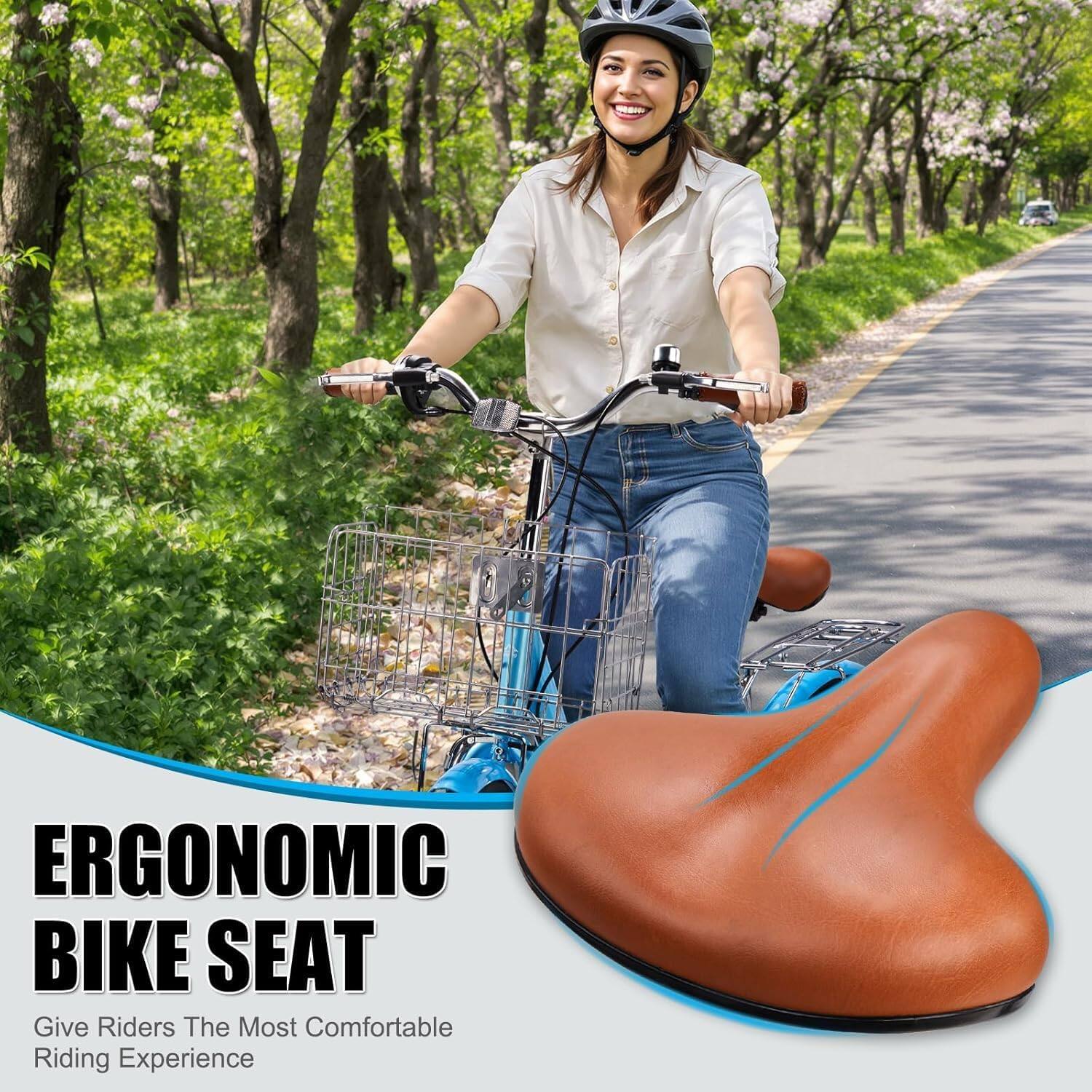ERGONOMIC BIKE SEAT  
Give Riders The Most Comfortable Riding Experience