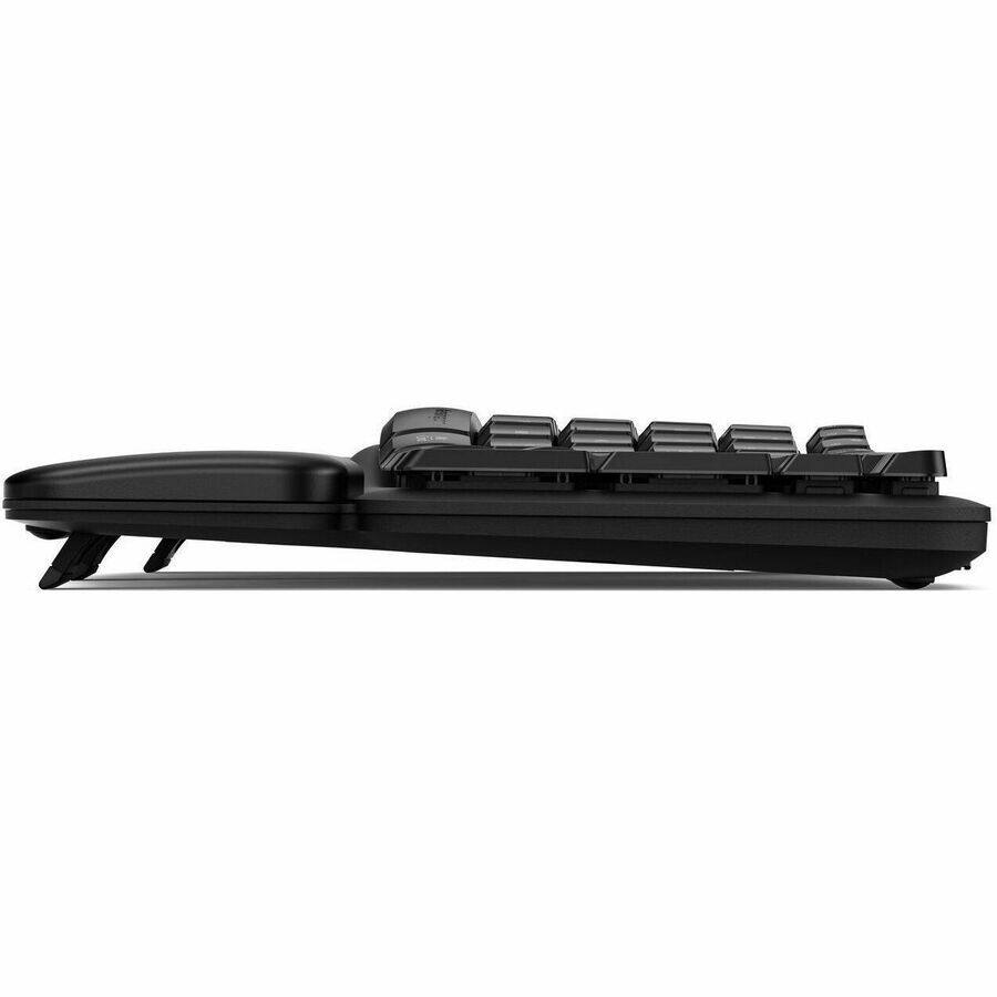 Alt View 1. Kensington - Kensington Pro Fit Ergo KB620-RC Wireless Rechargeable EQ Keyboard - Wireless Connectivity - Bluetooth/RF - Full-size - Black.