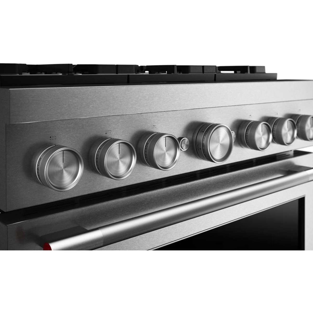 Alt View 12. KitchenAid - 36 inch Wide 6 burner Commercial-Style 5.1 cu. ft. Freestanding Dual Fuel Range with No Preheat Air Fry Mode - Stainless Steel.