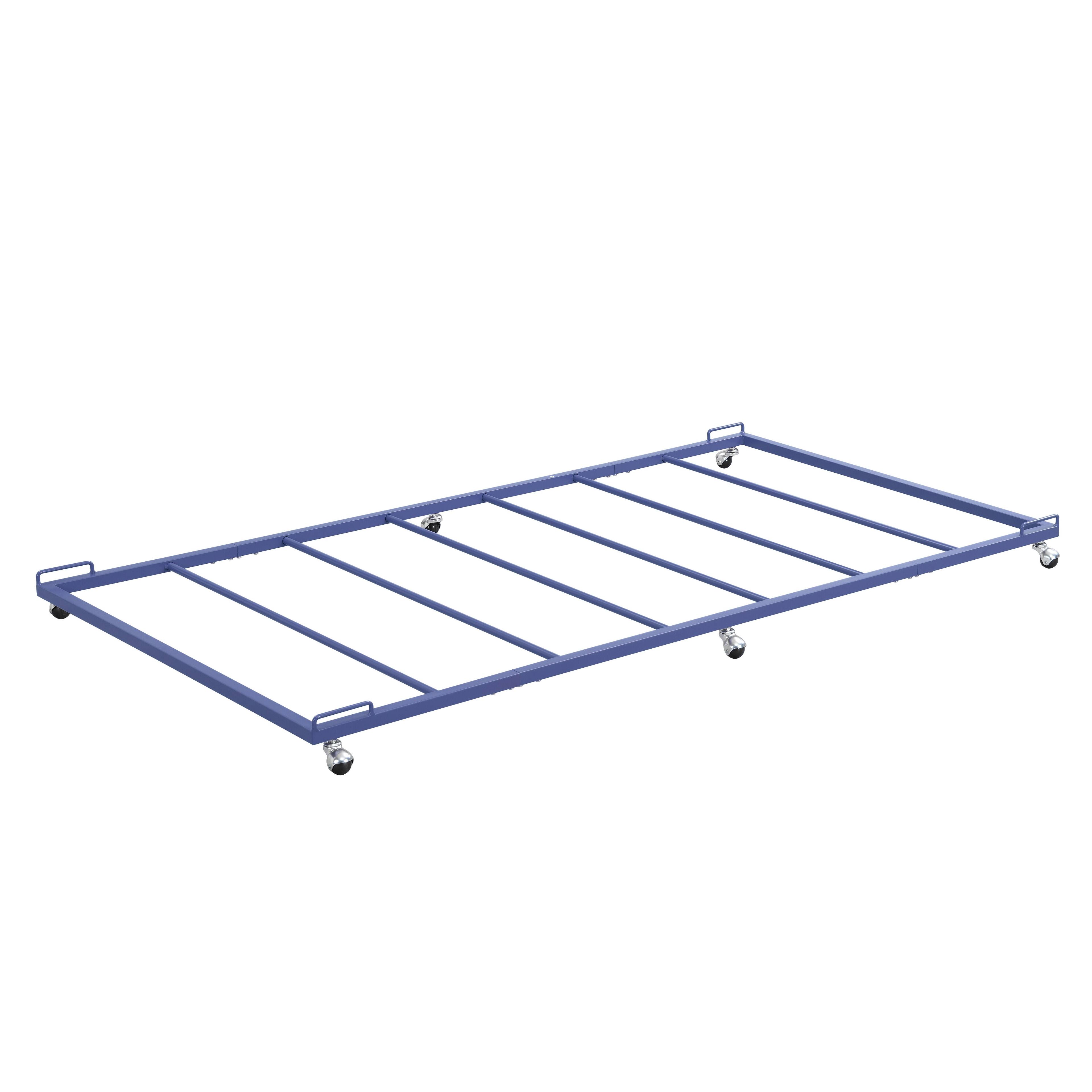 Angle. Kings Brand Furniture - Kings Brand Furniture Trundle Bed - Lavender.