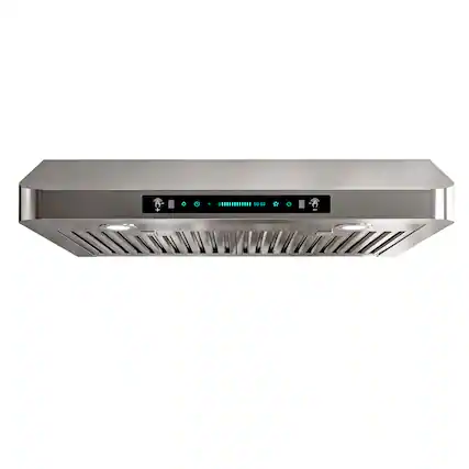 Front. Onefly - 30 inches - Externally Vented - Under Cabinet Range Hood - Stainless Steel.