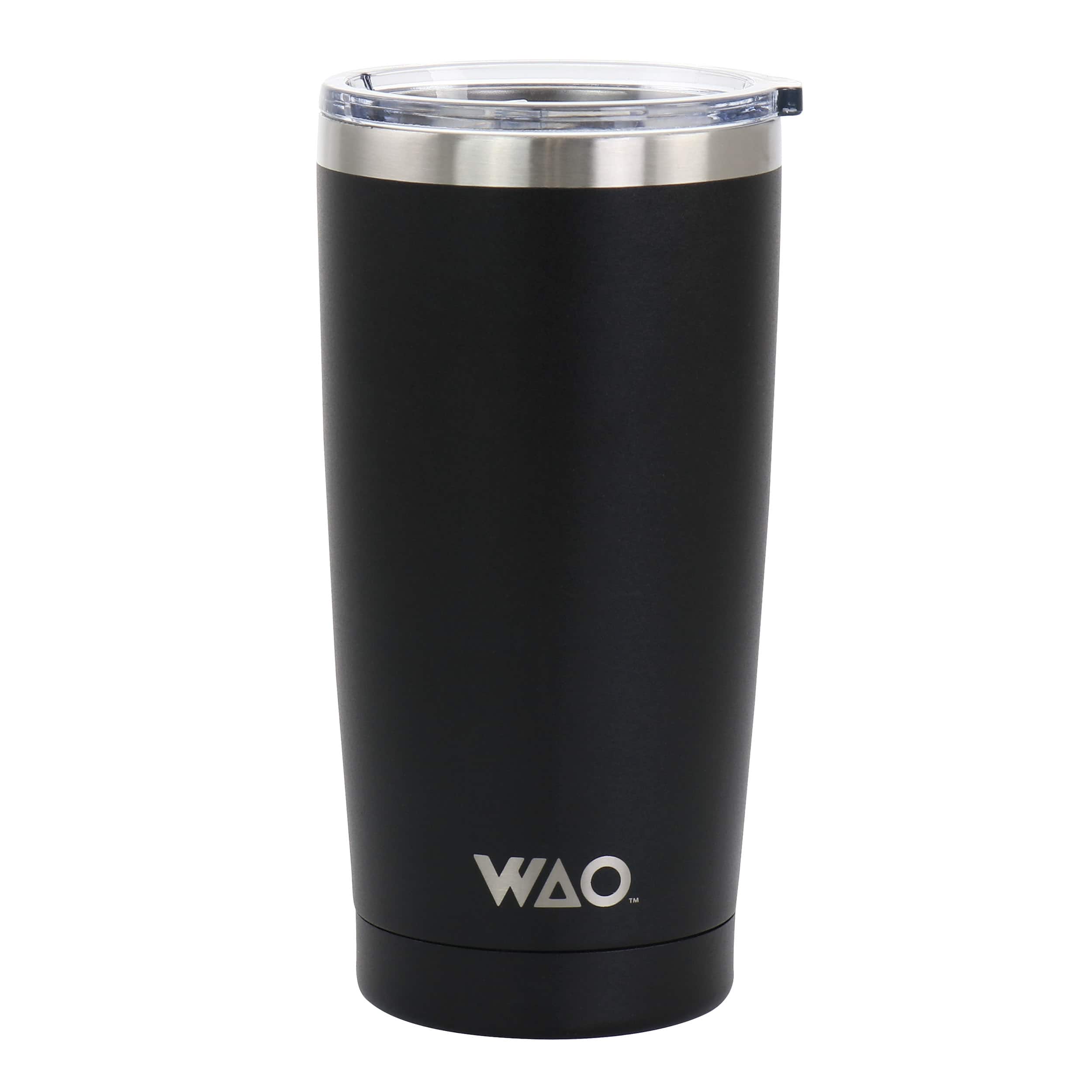 Gibson - WAO 18oz Thermal Tumbler with Acrylic Lid in Matte - Black