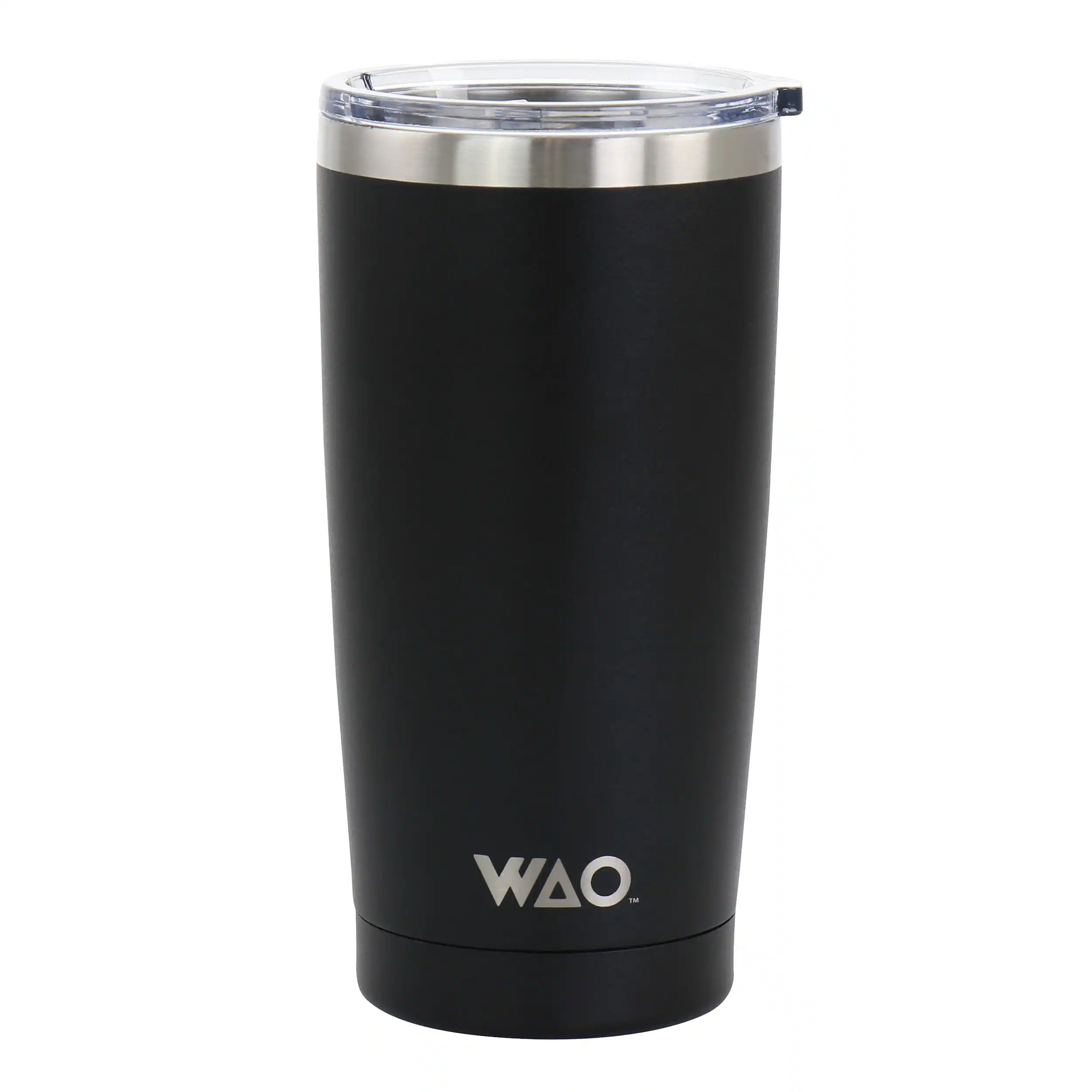 Gibson - WAO 18oz Thermal Tumbler with Acrylic Lid in Matte - Black