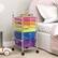 Left. Costway - 6 Drawer Rolling Storage Cart Scrapbook Paper Office School Organizer - Multicolor.