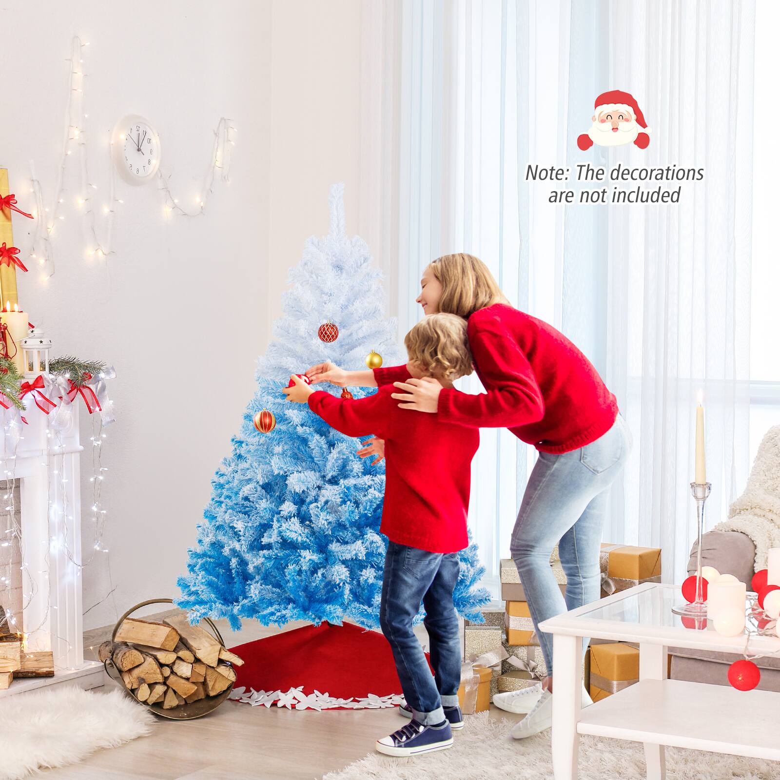 Note: The decorations are not included