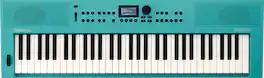 Roland - Music Creation Keyboard with 61 Note Touch-Sensitive Keys, ZEN-Core Engine Sounds, Auto-Accompaniment and Bluetooth - Turqouise