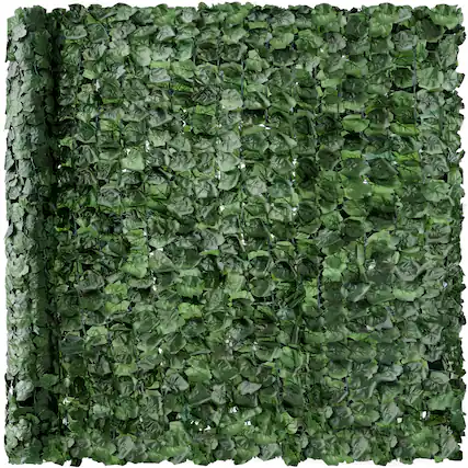 Front. Best Choice Products - Best Choice Products 94x39in Artificial Faux Ivy Hedge Privacy Fence Screen for Outdoor Decor, Garden, Yard - Green - Green.