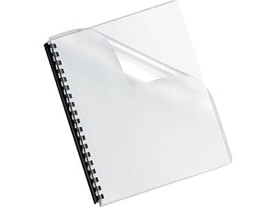 Fellowes - Crystals Presentation Covers, Oversize, Clear, 100/Pack (5293401)