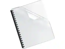 Fellowes - Crystals Presentation Covers, Oversize, Clear, 100/Pack (5293401)