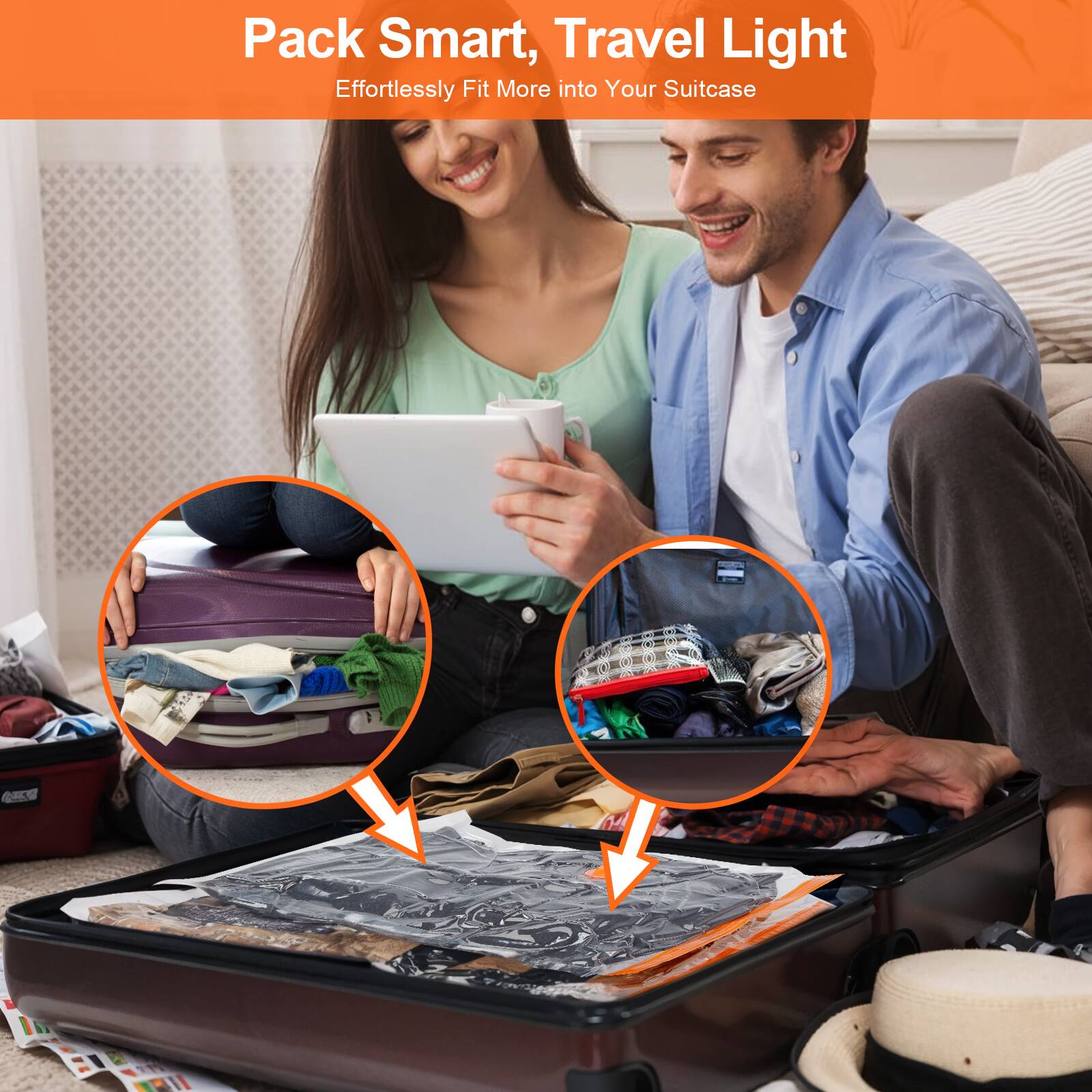 Pack Smart, Travel Light  
Effortlessly Fit More into Your Suitcase