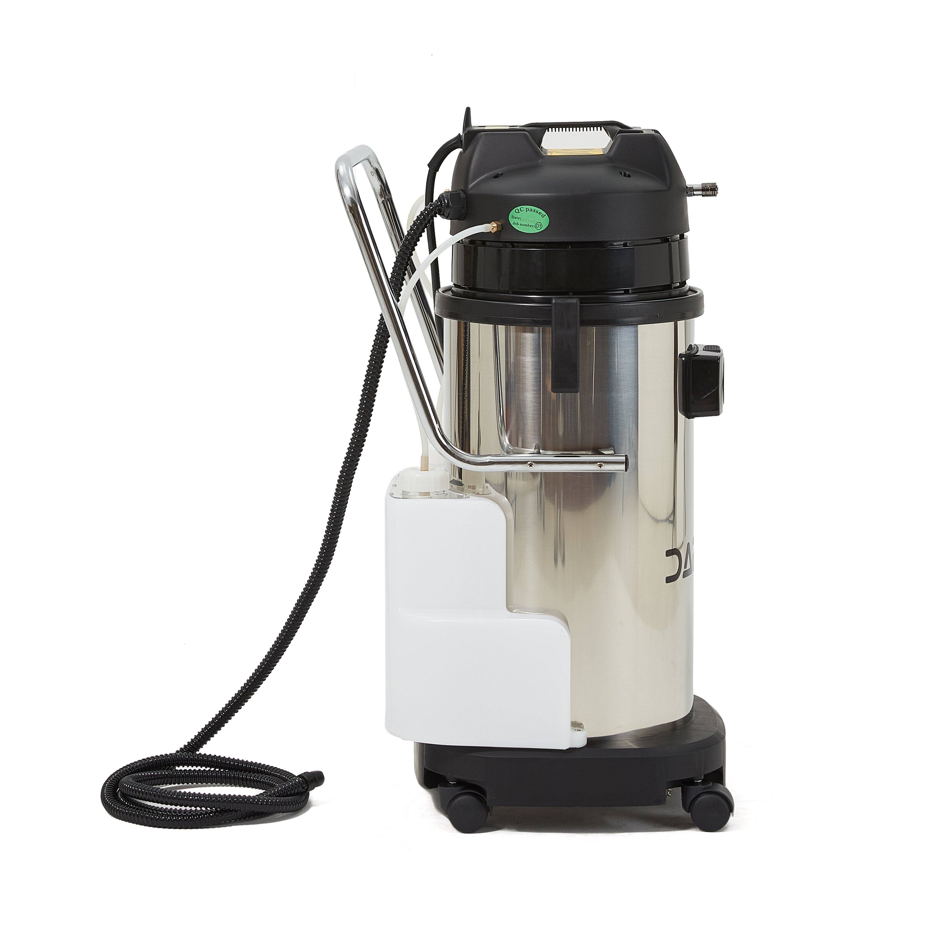 Alt View 9. Dapper Supply - Commercial 5 in 1 Wet Dry Vacuum Steam Cleaner Carpet Upholstery Extractor 100 PSI 176F Steam 10.5 Gal Tank - Gray.