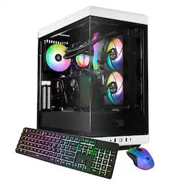 iBUYPOWER - Y40 PRO Gaming Desktop PC - Intel Core i9 14900F, NVIDIA GeForce RTX 5080 16GB, 32GB DDR5 RGB,2TB NVMe - White