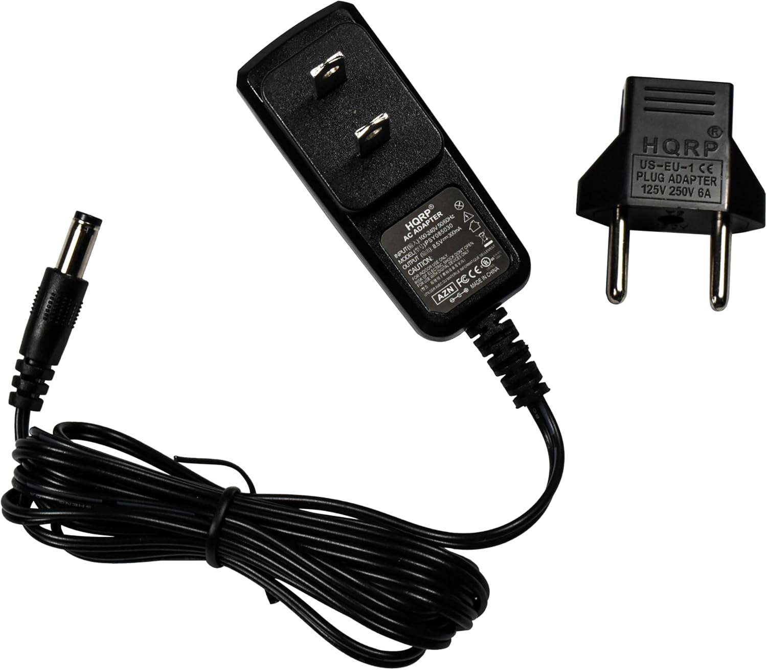 HQRP 100-240V/5060H 08503o 5050H AO AC 100-240V 5V3A E MODEL(SSPS PEN INPUT IN nt APA tss OUTPUT CAUTION * S n SI .... CE CHINA P 1ST .. FC NIADEN . MERLA AZN   R HQRP US-EU-1 CE PLUG ADAPTER 125V 250V 6A