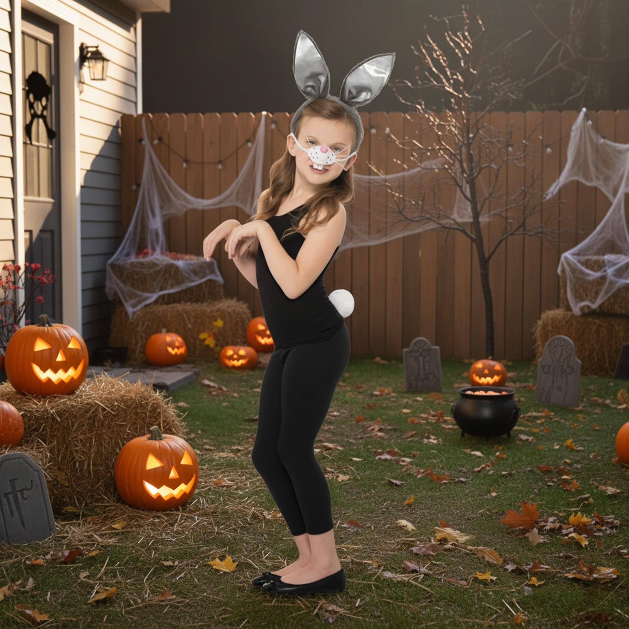 Alt View 2. Smiffys - Bunny Kit Costume Accessory - Multi-Colored.