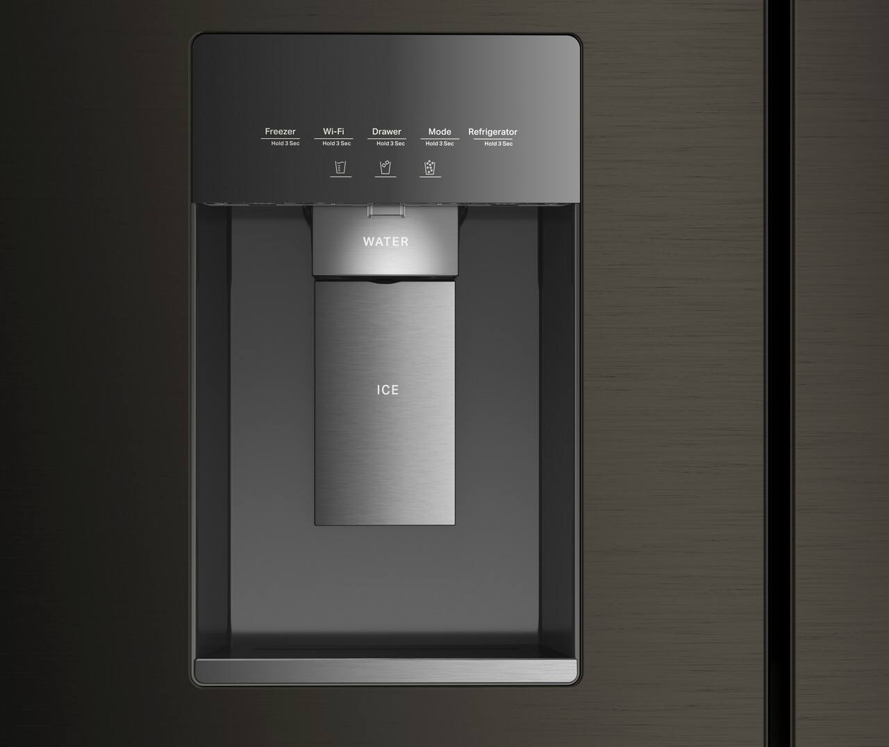 Freezer Wi-Fi Drawer Mode Refrigerator  
Hold 3 Sec  
WATER ICE