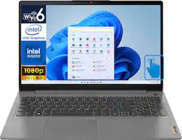 Lenovo - Ideapad 3i 82H803SDUS Laptop, i3-1115G4, 16GB, 512GB SSD, 15.6" TN Full HD (1920x1080), Intel UHD, Win 11 Pro - Arctic Gray