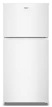 Front. Whirlpool - 19.3 Cu. Ft. Top-Freezer Refrigerator with Total Coverage Cooling - White.