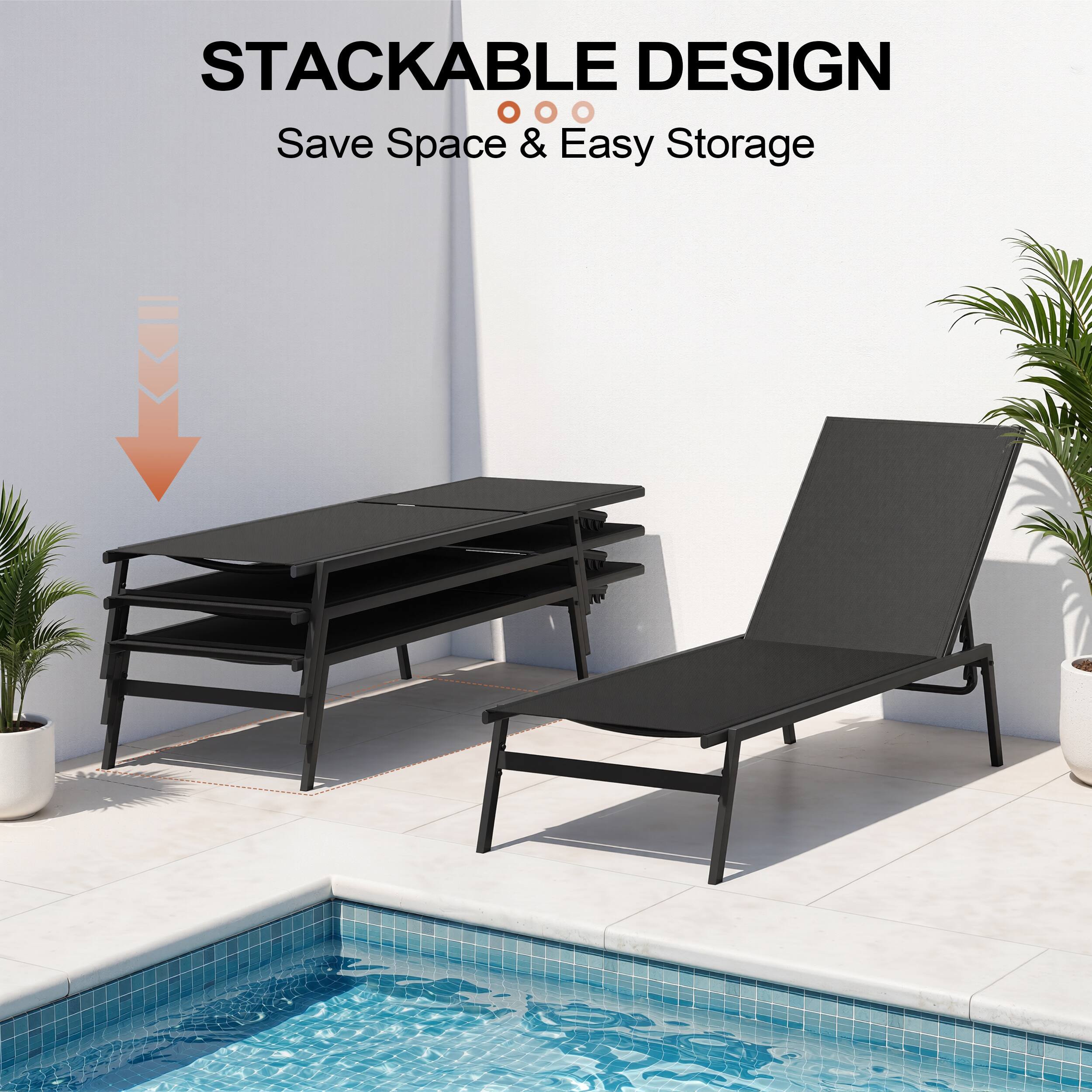 STACKABLE DESIGN  
Save Space & Easy Storage