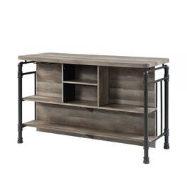 Manhattan Lane - 59 Inch Kitchen Island with 2 Shelves - Brown, Gray