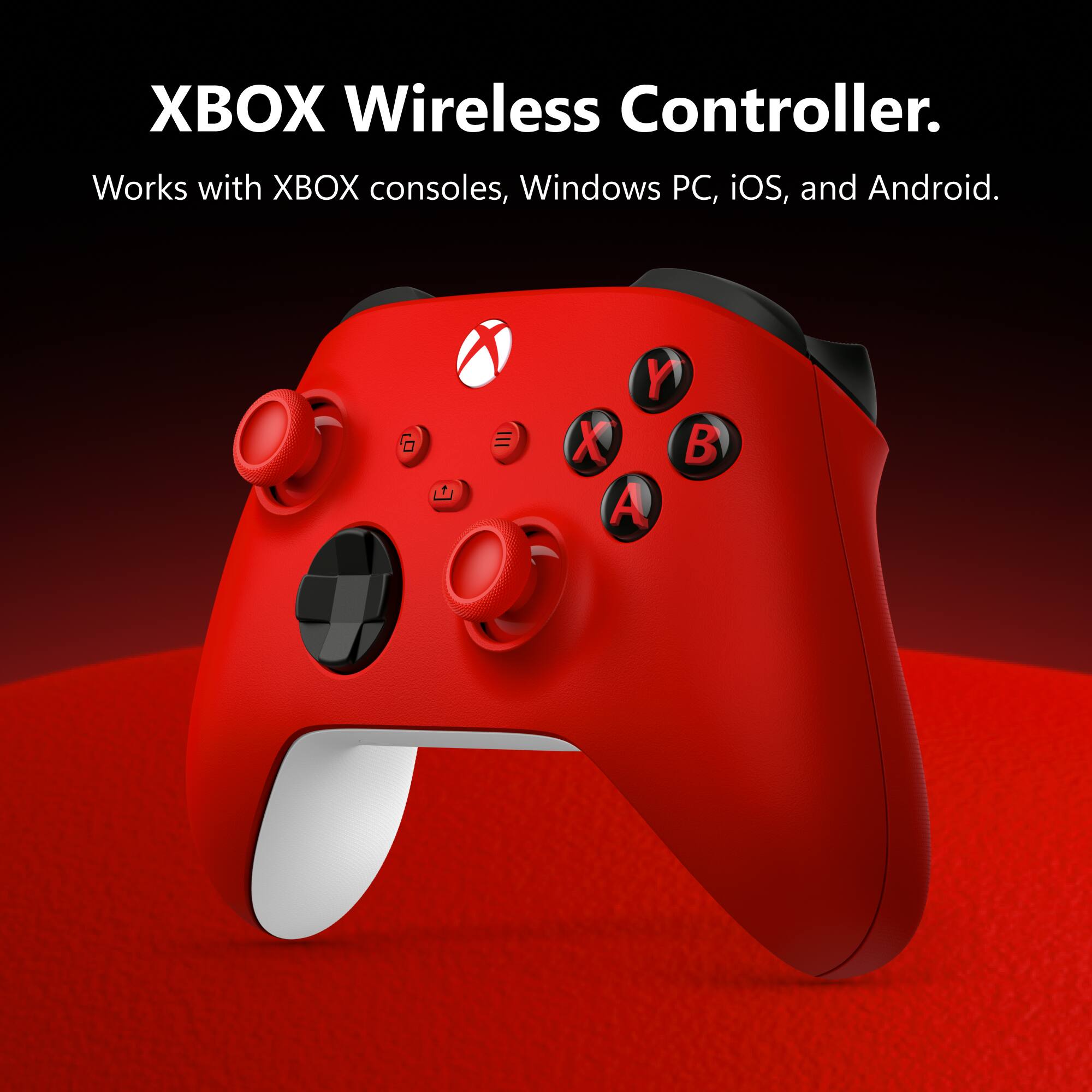 XBOX Wireless Controller. Works with XBOX consoles, Windows PC, iOS, and Android.