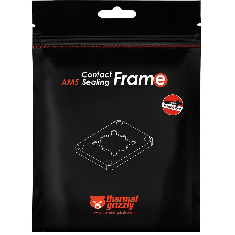 RESEALABLE / WIEDERVERSCHLIESSBAR

Contact AM5 Sealing Frame

+Aeronaut

thermal grizzly
www.thermal-grizzly.com