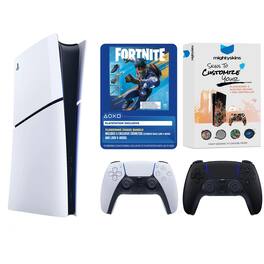 PlayStation 5 Disc Fortnite Flowering Chaos Bundle with Extra Controller and MightySkins Code - PlayStation 5