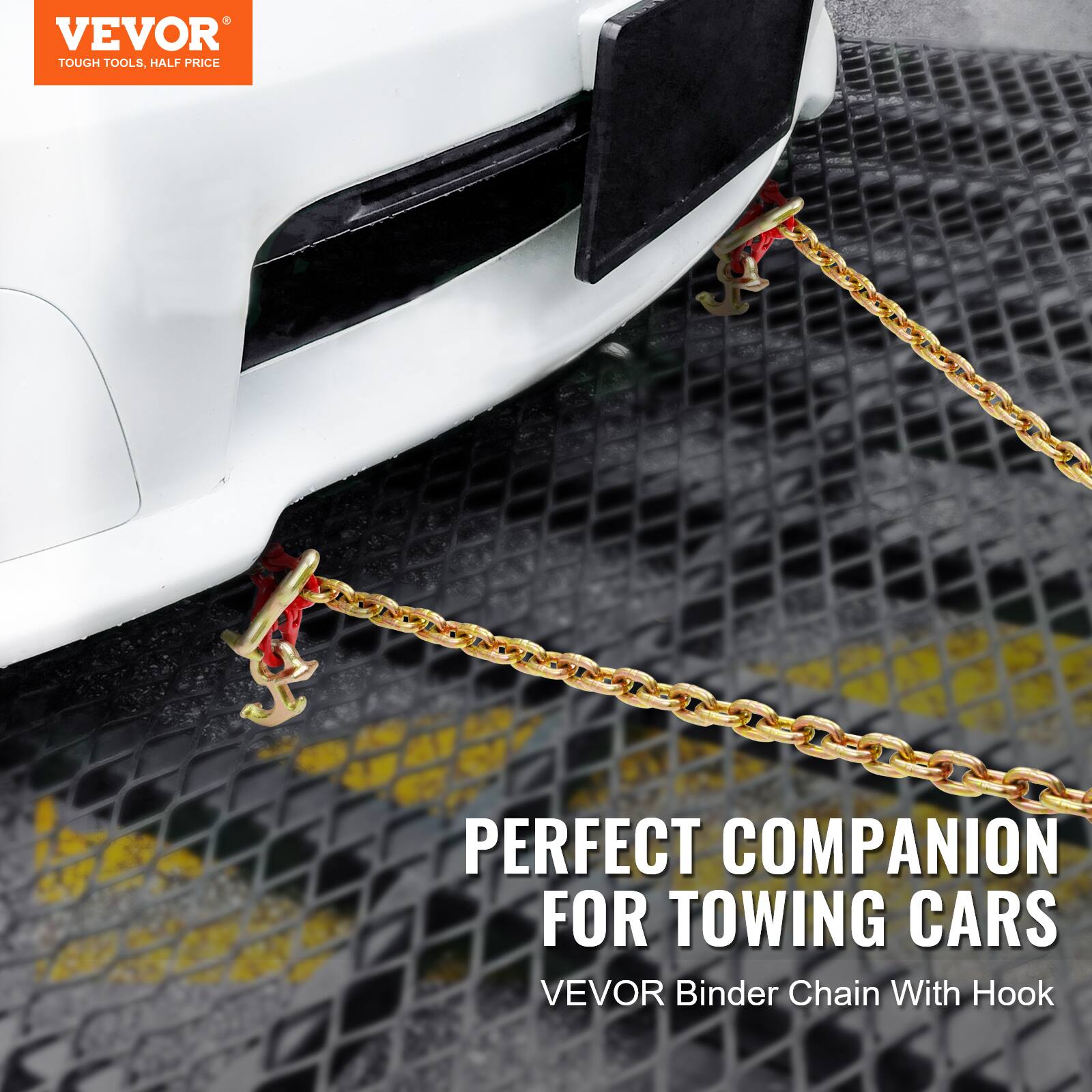 VEVOR TOUGH TOOLS, HALF PRICE

PERFECT COMPANION FOR TOWING CARS

VEVOR Binder Chain With Hook