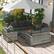 Angle. Spaco - Spaco Patio Furniture Set, Cushions, Sofa, Loveseat, Storage Table - Dark Grey.