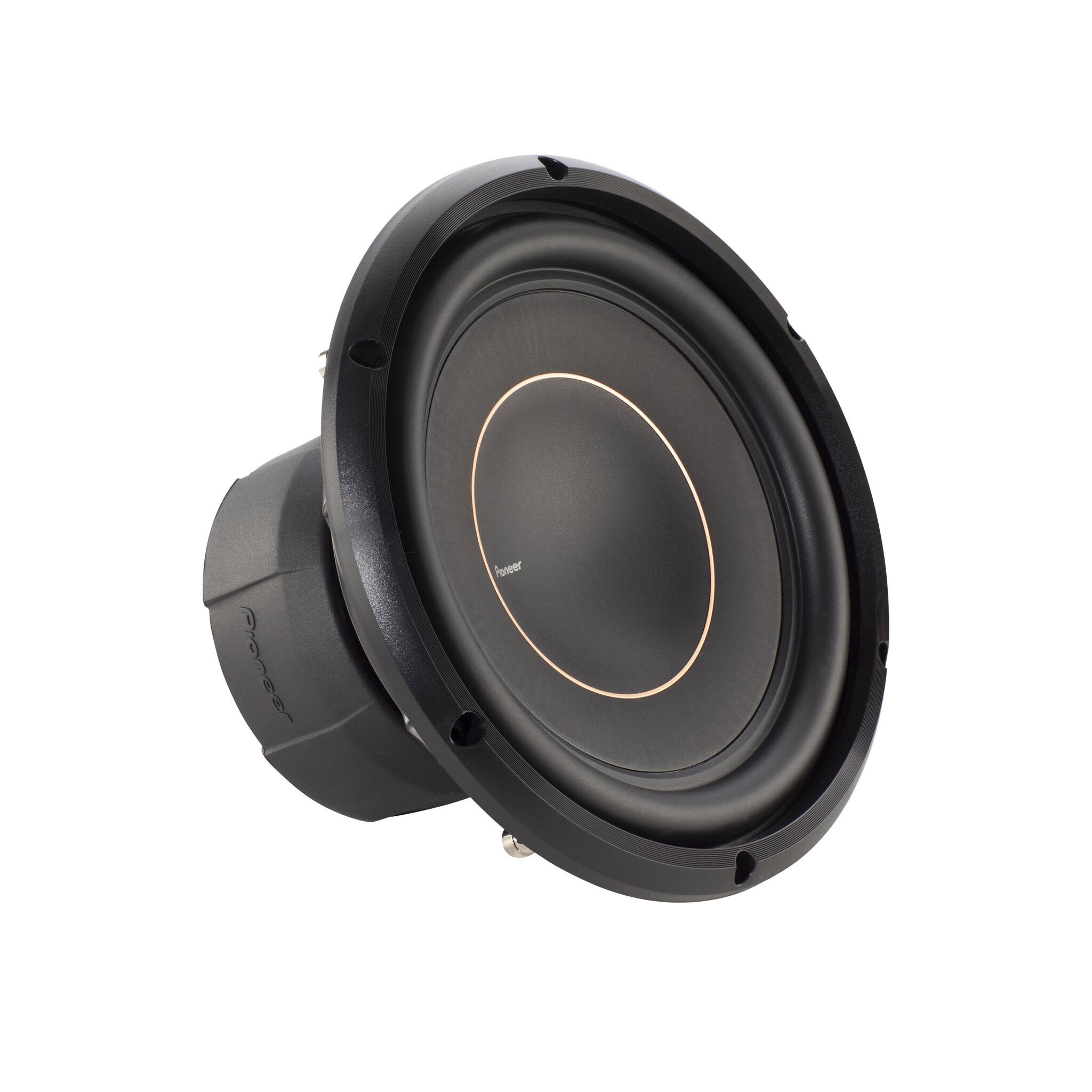 Angle. Pioneer - Pioneer D-Series TS-D10D4 10" 1500 Watts Subwoofer with Dual 4-Ohm Voice Coils - Black.