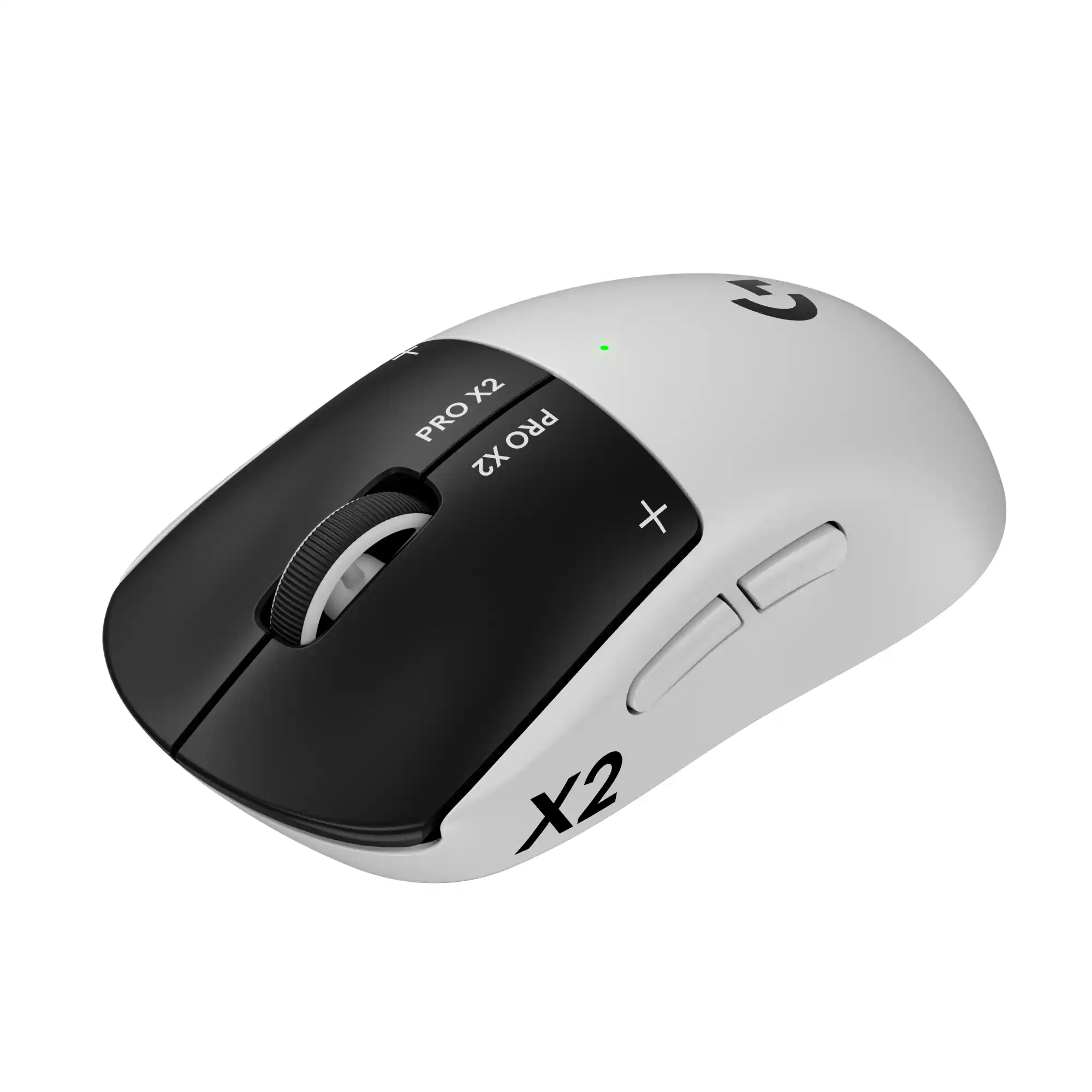 Logitech - PRO X2 SUPERSTRIKE LIGHTSPEED Lightweight Wireless Gaming Mouse with Customizable Click Haptics for PC/Mac/Laptop - Wireless - White