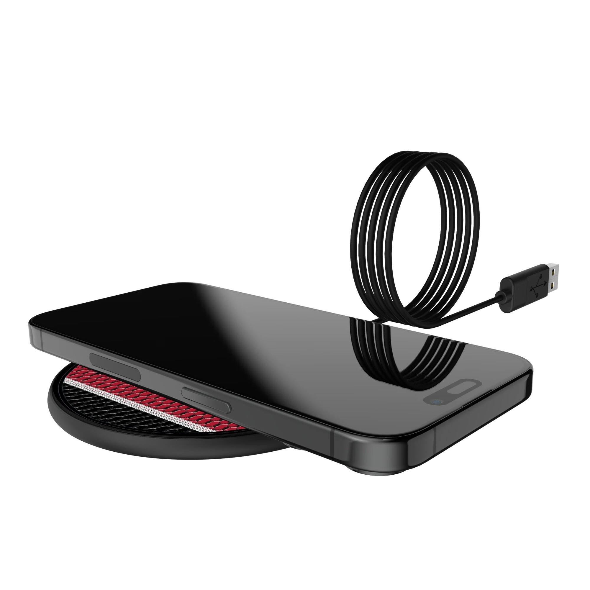 Alt View 3. Keyscaper - Utah Utes 15 Watt Wireless Induction Charger - Multicolor.