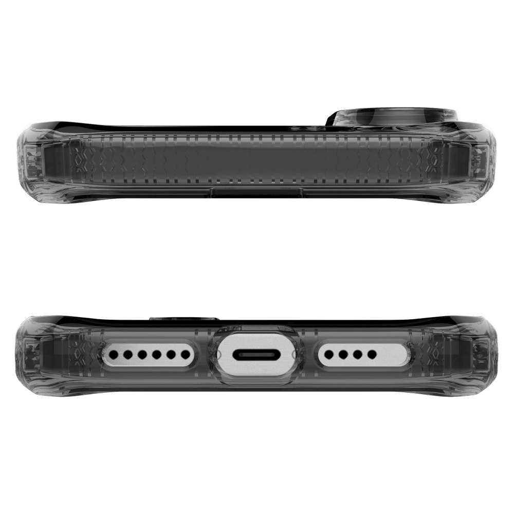 Alt View 2. Itskins - ITSKINS Hybrid_R // Vapor Case for MagSafe for Apple iPhone 16 Plus - Smoke - Black.