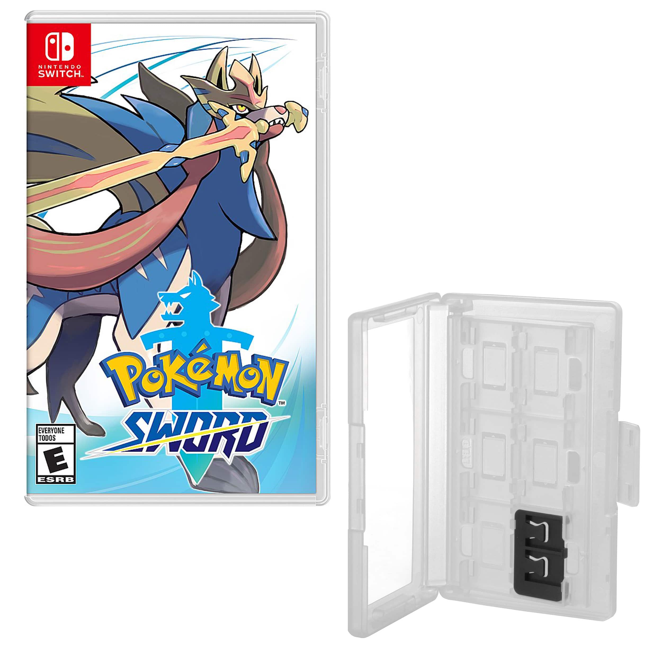 Hard Shell 12 Game Caddy with Polemon Sword for Nintendo Switch - Nintendo Switch
