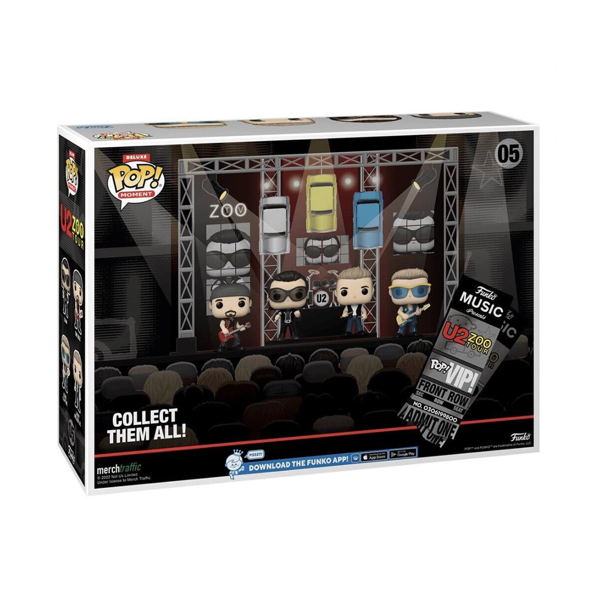 **Deluxe Pop! Moment 22**

**U2 Zoo Tour 2023**

**Collect Them All!**

**Merchtraffic - 2023 - U2 Zoo Tour**

**Download the Funko App!**

**Front Row VIP!**

**No. 0306199600**

**05**

**Music**

**U2 Zoo Tour**

**Front Row VIP!**

**One Franks Ago**

**Funko**