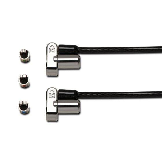 Left. Kensington - Kensington Universal 3-in-1 Keyed Cable Lock - Twin Lockheads for Laptops & Other Devices (K63380WW).
