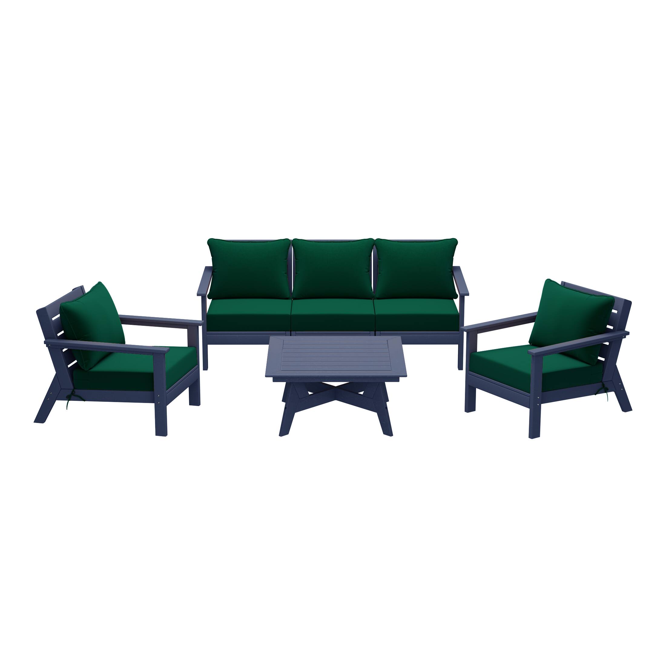 Navy Blue/Green