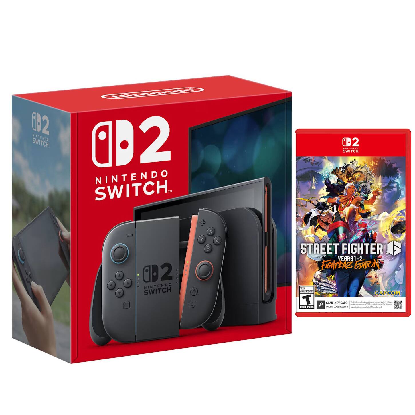 Switch 2 Video Game Console with Street Fighter 6 Bundle - Nintendo Switch 2