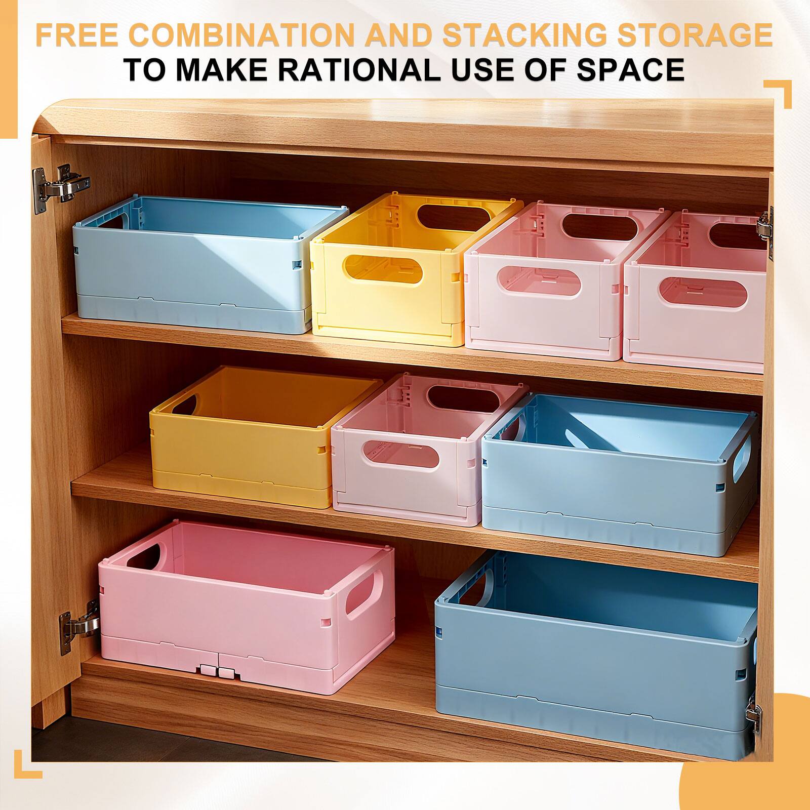 FREE COMBINATION AND STACKING STORAGE TO MAKE RATIONAL USE OF SPACE